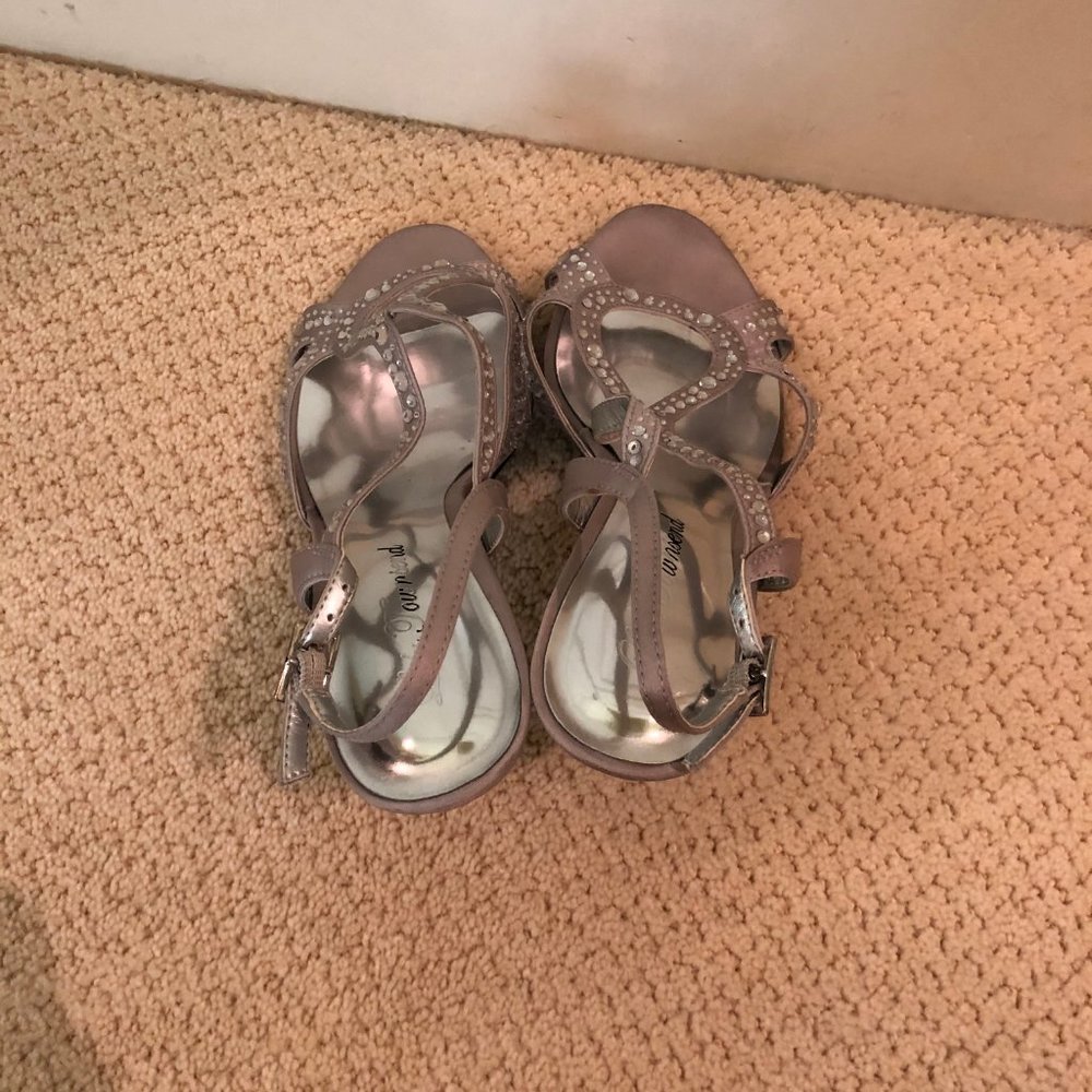 Strappy Silver Heels - Picture 2 of 4